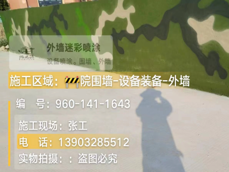 滁州 迷彩漆喷涂价格（按平方米计费）